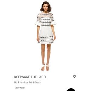 Gallery White and Black Dress